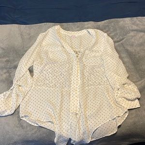 Poka Dot Business Blouse - Size Medium